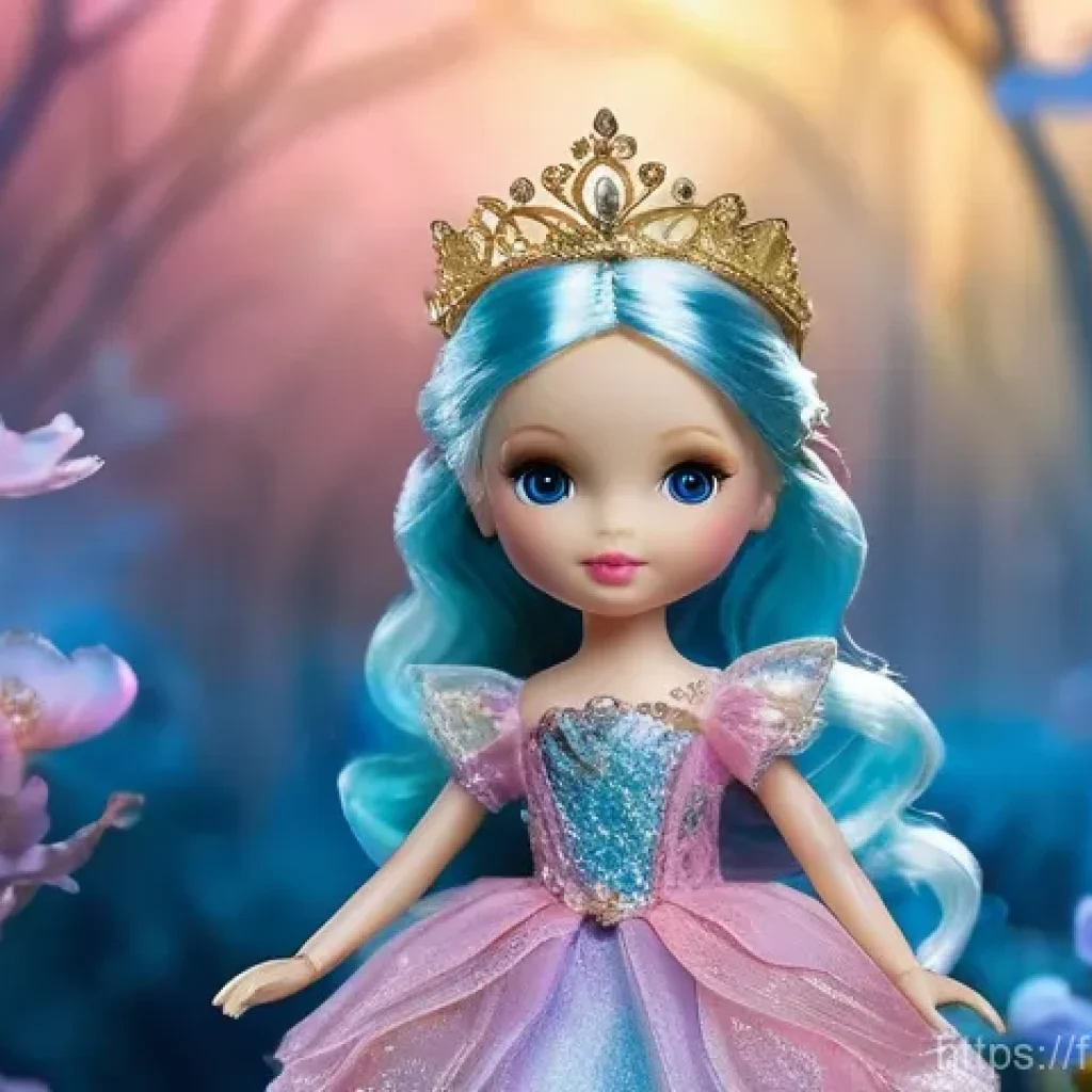 시크릿쥬쥬 장난감 리뷰 - **Prompt: Enchanted Forest Princess**
    "A stunning, highly detailed Secret Jouju doll, posed grac...