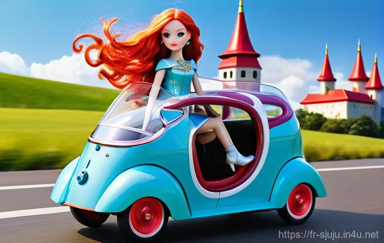 시크릿쥬쥬 장난감 리뷰 - **Prompt: Playful Dollhouse Adventure**
    "A lively scene featuring two Secret Jouju dolls engaged...