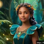 Home 18 시크릿쥬쥬 캐릭터별 선호도 - A vibrant and dynamic illustration of Jouju, a determined and kind-hearted young heroine, standing c...